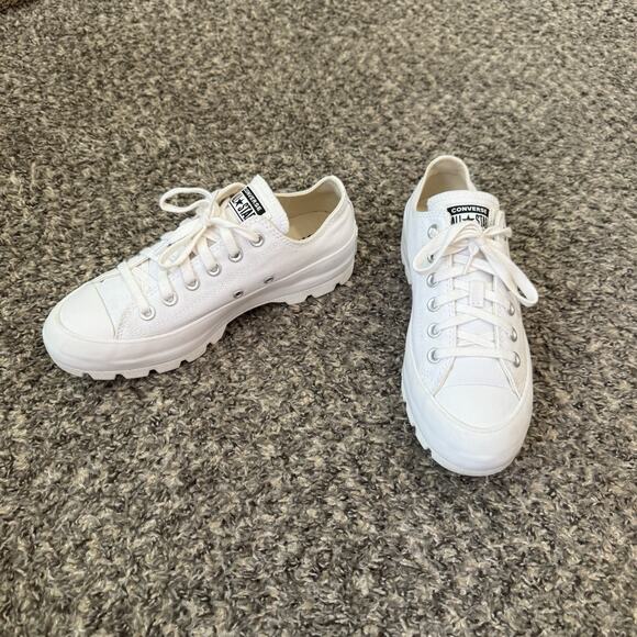 Converse Chuck Taylor All Star Lugged Low Top Sneakers Shoe White Size 8 - Picture 2 of 8